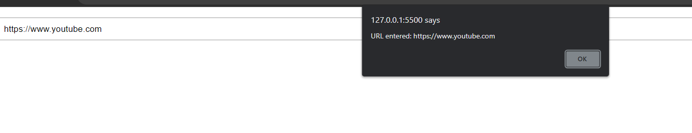 URL Input screenshot